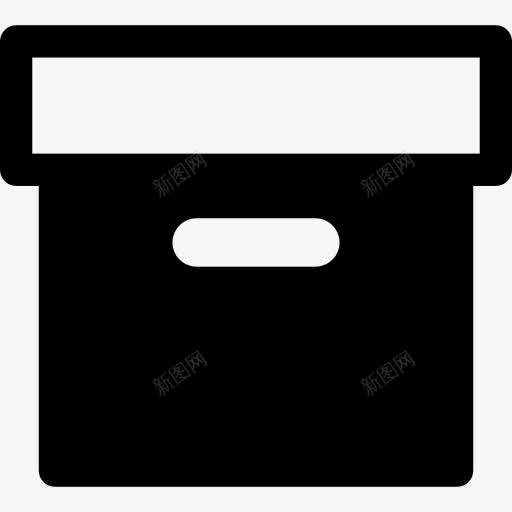 办公室的封闭箱图标png_新图网 https://ixintu.com 仓储 办公材料 文件 档案 盒
