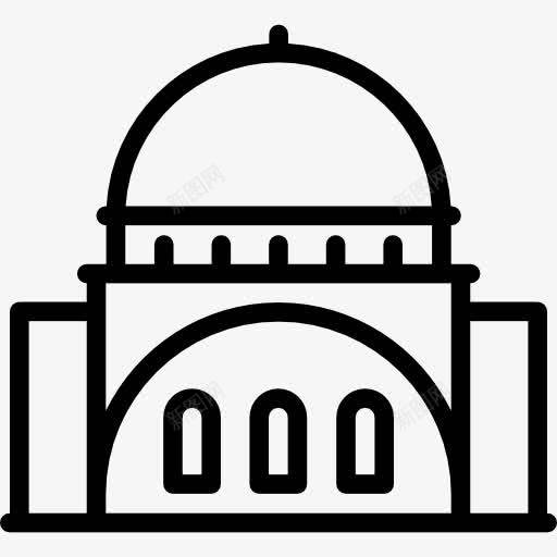 会堂图标png_新图网 https://ixintu.com 古迹 宗教 寺庙 犹太人 犹太教