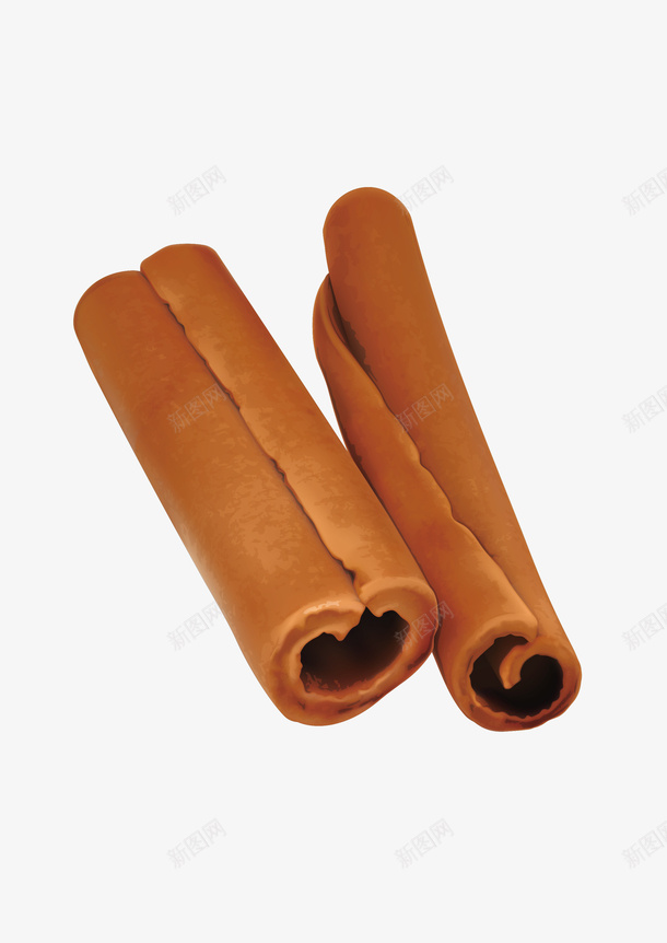 桂皮矢量图ai免抠素材_新图网 https://ixintu.com 桂皮 调料 食品餐饮 矢量图
