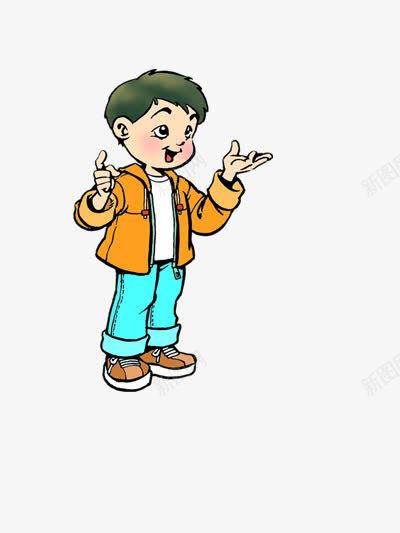 交谈的男孩png免抠素材_新图网 https://ixintu.com 可爱 手势 男孩 素材