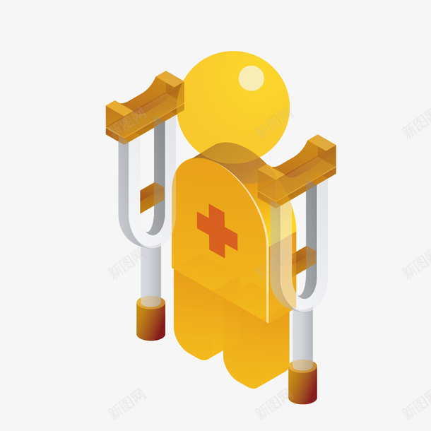 卡通医疗拐杖模型png免抠素材_新图网 https://ixintu.com 医疗拐杖 卡通医疗 拐杖 拐杖模型
