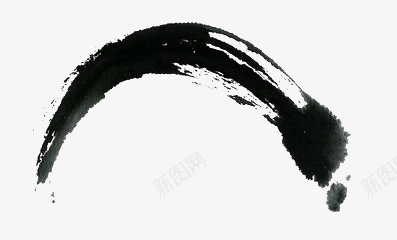 墨痕png免抠素材_新图网 https://ixintu.com 古典 水墨 黑色