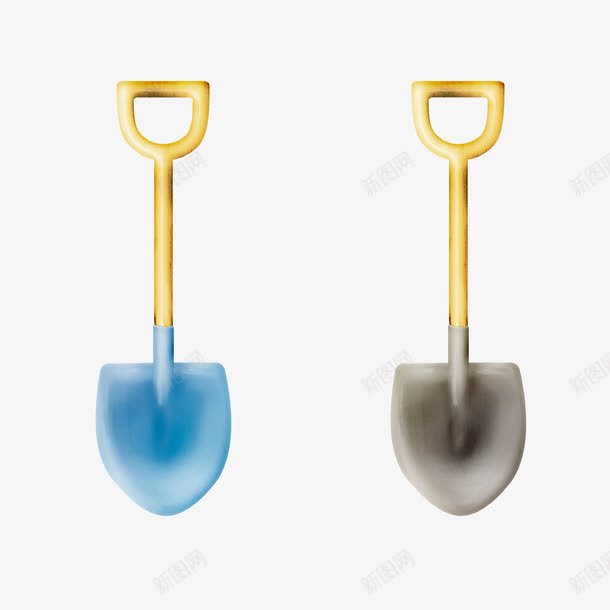 铲子png免抠素材_新图网 https://ixintu.com 儿童 卡通 沙铲 玩具 铲子