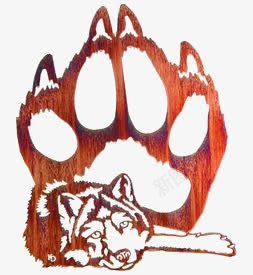 狼爪png免抠素材_新图网 https://ixintu.com 动物 卡通狼爪 狼 狼脚印设计 猛兽