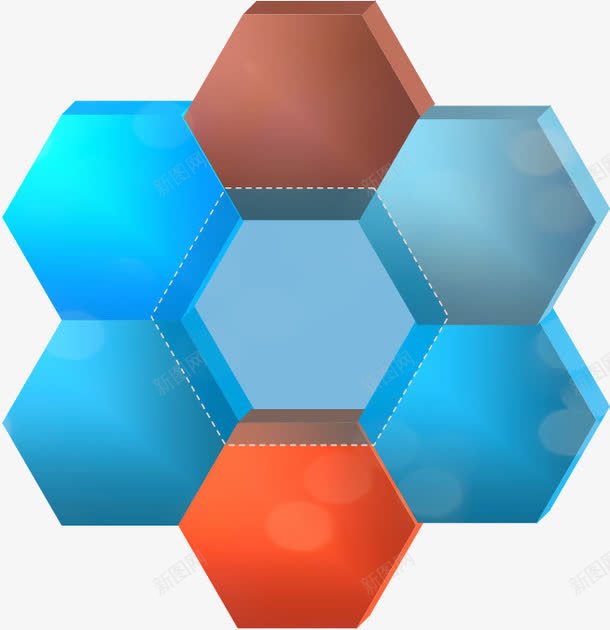 多边形彩色png免抠素材_新图网 https://ixintu.com ppt素材 六边形 多边形 炫彩