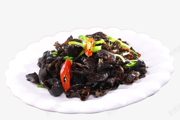 线椒炒木耳png免抠素材_新图网 https://ixintu.com 中国菜 中国食文化 佳肴 炒菜 线椒 线椒炒木耳 美味 美味佳肴 美食 菜 食品 餐饮