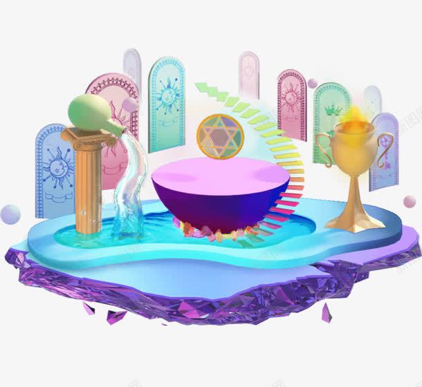 童话般的世界png免抠素材_新图网 https://ixintu.com 动画 卡通 圣火 童话 门