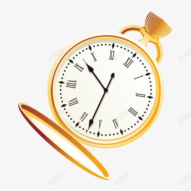 怀表png免抠素材_新图网 https://ixintu.com 微拟物 怀表 金色