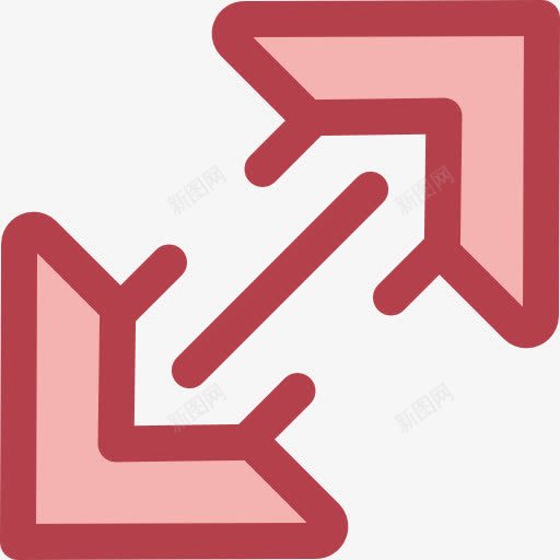 扩大图标png_新图网 https://ixintu.com 全屏 多媒体选项 定位 扩展 接口 用户界面 箭头方向