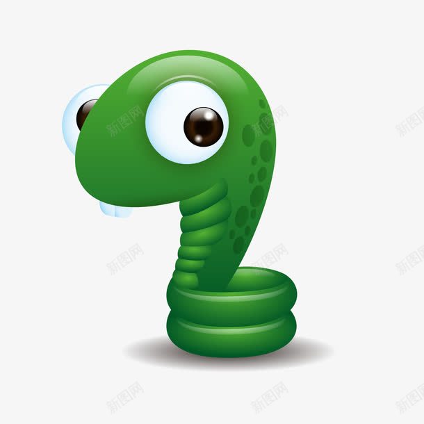 卡通绿色小蛇免费png免抠素材_新图网 https://ixintu.com 卡通画 卡通蛇 可爱卡通画 小蛇 属相 矢量素材 绿色 蛇信子