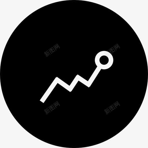 商业图形的黑色圆形按钮图标png_新图网 https://ixintu.com 业务接口 图形 填充圆形 按钮 符号 统计 通知 黑