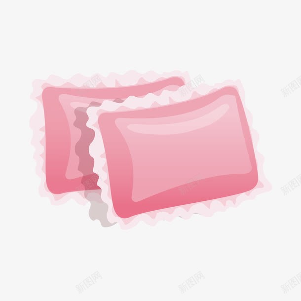枕头png免抠素材_新图网 https://ixintu.com 两个 枕头 粉色