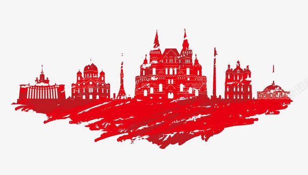墨西哥红色剪影png免抠素材_新图网 https://ixintu.com 剪影 城市 墨西哥 建筑 红色 风景