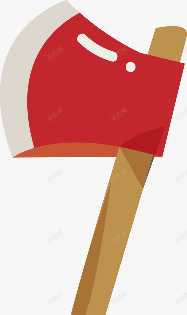 卡通红色斧头png免抠素材_新图网 https://ixintu.com 卡通 救火工具 斧头 斧子 火警 灭火工具 矢量图案 道具