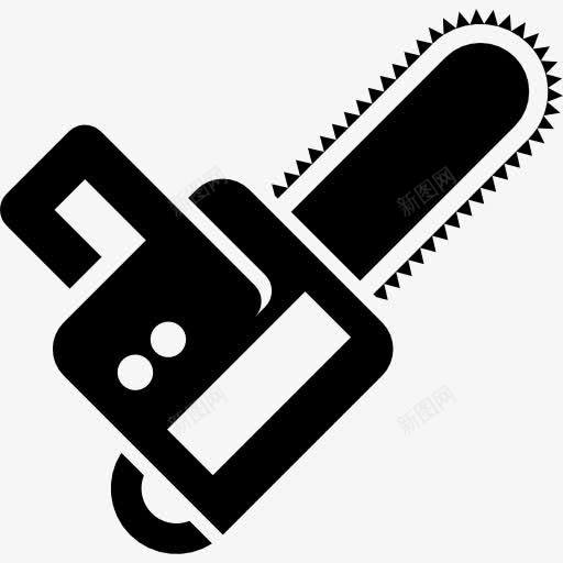 电锯图标png_新图网 https://ixintu.com 切断 器皿 工具 建筑工具 木材 电 电力 电锯 锯
