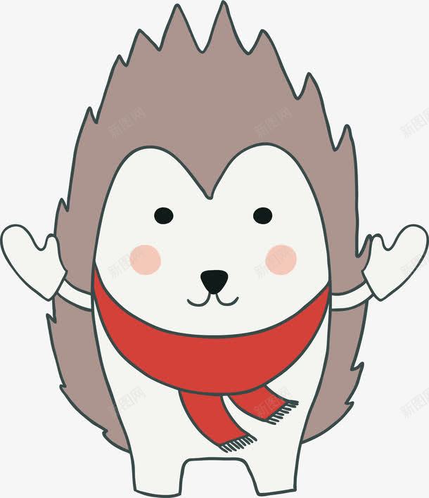手绘可爱小刺猬png免抠素材_新图网 https://ixintu.com 创意 刺猬 可爱 彩色图 手绘图 灰色 简单