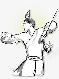 手绘古风帅哥png免抠素材_新图网 https://ixintu.com 古风 武士 诗人