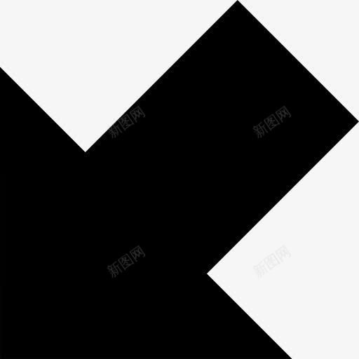 左斜下的路标图标png_新图网 https://ixintu.com 斜箭头