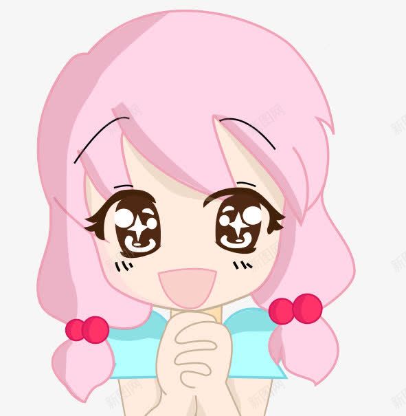 甜美女孩人物png免抠素材_新图网 https://ixintu.com 图案 手绘 漫画 美丽 装饰