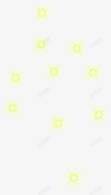 绿色手绘梦幻光效png免抠素材_新图网 https://ixintu.com 梦幻 绿色