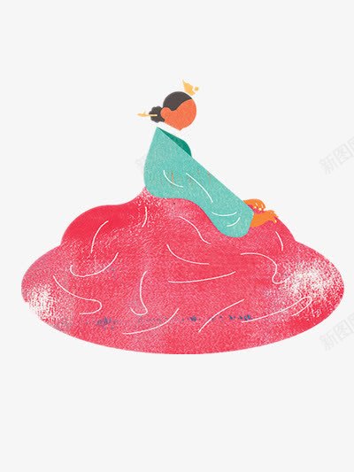 韩风插画png免抠素材_新图网 https://ixintu.com 复古 插画 装饰 韩风