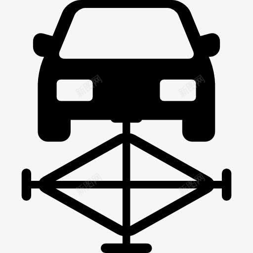 车上一架图标png_新图网 https://ixintu.com 汽车 维修 车库 车辆 运输