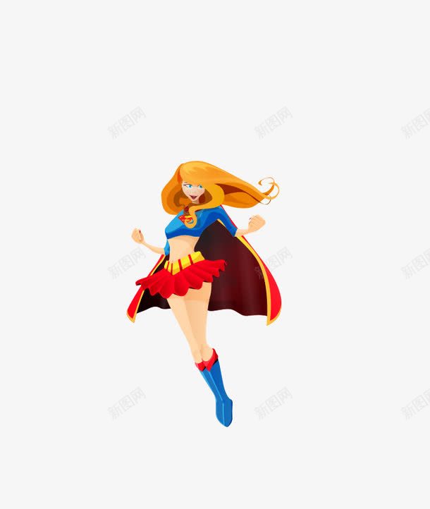 卡通手绘女超人png免抠素材_新图网 https://ixintu.com 卡通 卡通手绘 女超人 手绘 超人妈妈