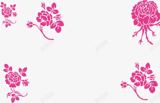 中国风花朵背景png免抠素材_新图网 https://ixintu.com 中国 素材 背景 风花