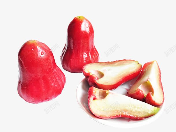 红色莲雾png免抠素材_新图网 https://ixintu.com 天桃 稀有水果 红色 莲雾免抠