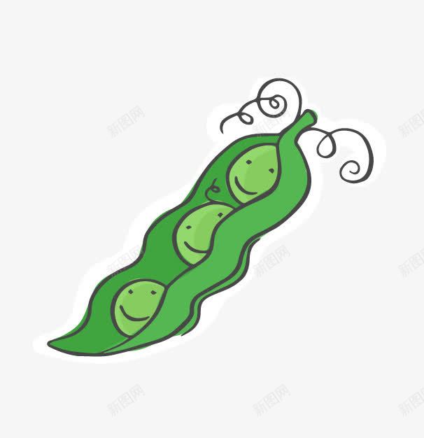 手绘植物豆瓣png免抠素材_新图网 https://ixintu.com 手绘豆子图片 手绘豆瓣 豆子 豆瓣