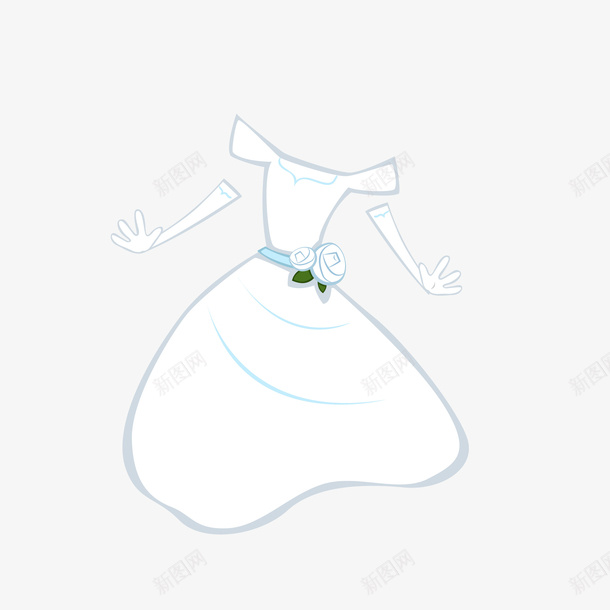白色简笔婚纱卡通婚礼元素矢量图eps免抠素材_新图网 https://ixintu.com 婚礼元素 婚纱卡通 白色简笔 矢量婚礼元素 矢量图