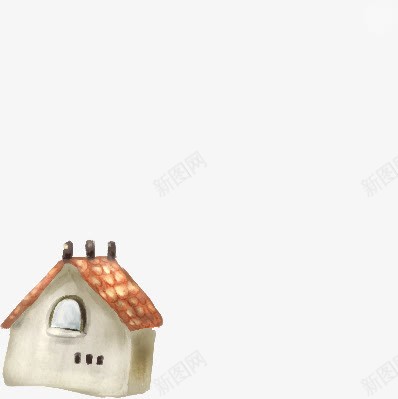 可爱小屋建筑手绘png免抠素材_新图网 https://ixintu.com 可爱 小屋 建筑
