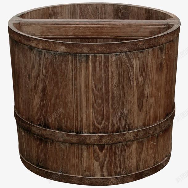 棕色木桶png免抠素材_新图网 https://ixintu.com 大桶 木桶 水桶