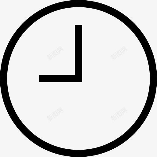 时钟的轮廓图标png_新图网 https://ixintu.com 工具 接口 时钟 概述 符号 缪图标 象征