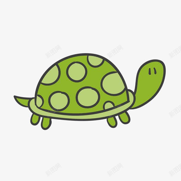 卡通乌龟png免抠素材_新图网 https://ixintu.com 可爱萌宠鬼 绿色小乌龟