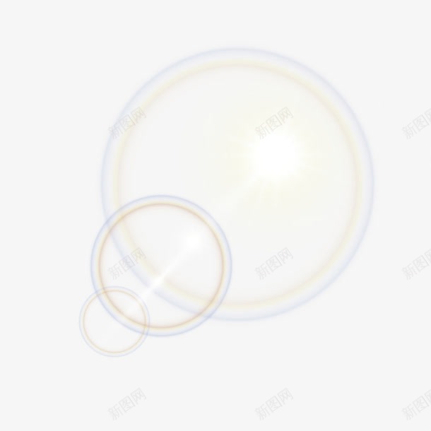 光效png免抠素材_新图网 https://ixintu.com 光圈 发光效果 白色