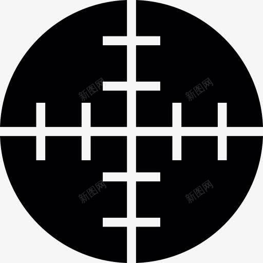 枪射击的目标图标png_新图网 https://ixintu.com 射击 武器 狙击手瞄准目标 目标