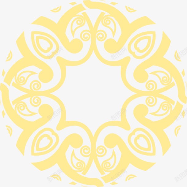 黄色线条花纹包装png免抠素材_新图网 https://ixintu.com 包装 线条 花纹 黄色