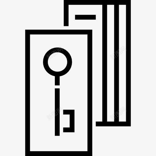 门钥匙图标png_新图网 https://ixintu.com 安全 房间 通道 酒店 门 门钥匙