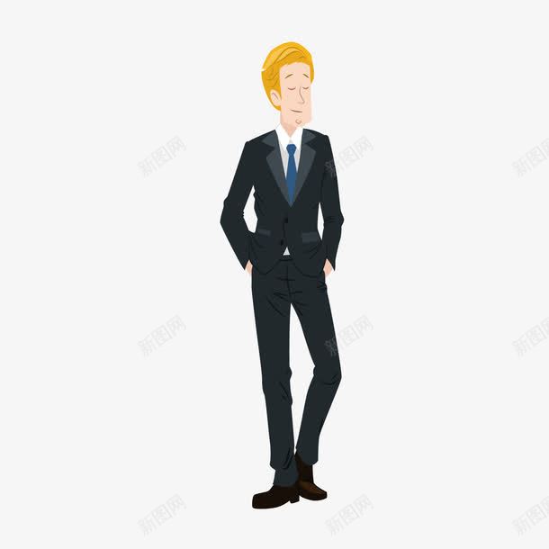 西服中年人png免抠素材_新图网 https://ixintu.com 中年人 卡通 金发