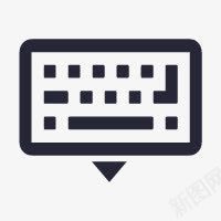手绘黑色键盘图标png_新图网 https://ixintu.com 图标 键盘 黑色