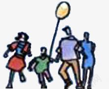 手绘公园嬉笑人群png免抠素材_新图网 https://ixintu.com 人群 公园 嬉笑