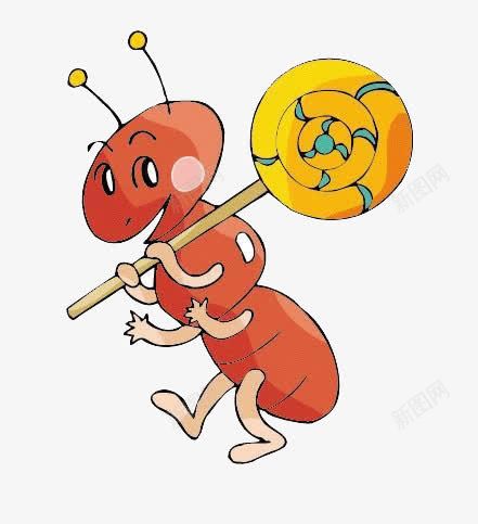 卡通蚂蚁搬运工png免抠素材_新图网 https://ixintu.com 免扣PNG素材 卡通 搬运 糖 蚂蚁