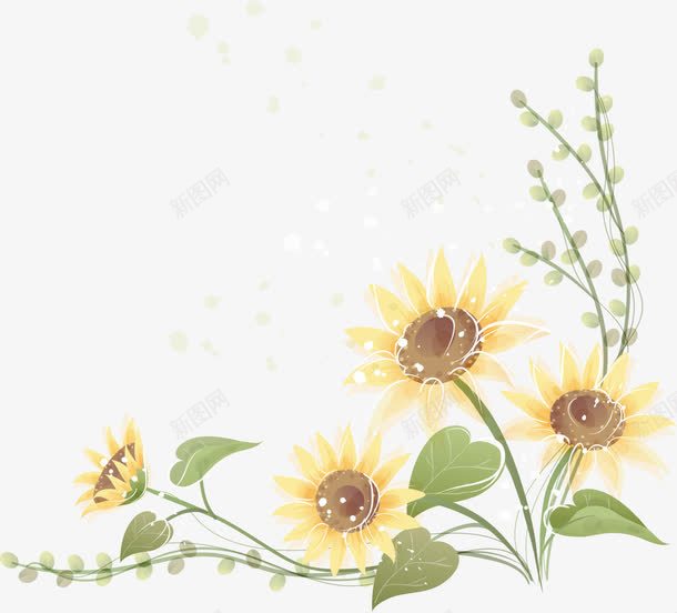 花边矢量图ai免抠素材_新图网 https://ixintu.com VI 卡通 底纹 手绘 花朵 矢量图