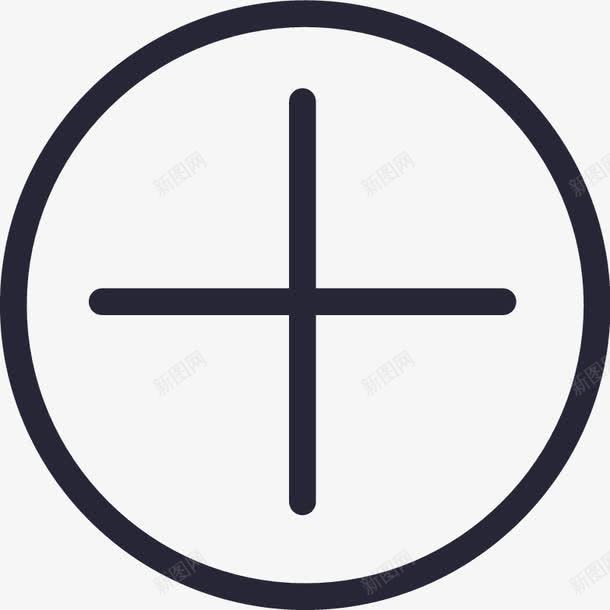 加号圆矢量图图标eps_新图网 https://ixintu.com 加号圆 矢量图