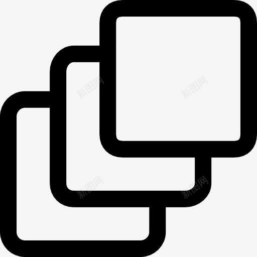 三方形轮廓形状图标png_新图网 https://ixintu.com 三 形状 正方形 符号 绘图工具 轮廓