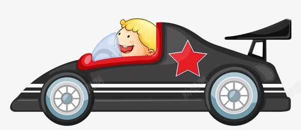 卡通人物开车png免抠素材_新图网 https://ixintu.com 人物开车 免抠车 卡通 跑车