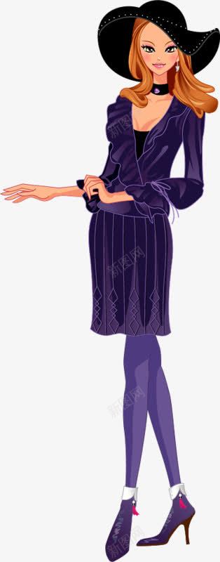 戴帽子的女孩png免抠素材_新图网 https://ixintu.com 大眼睛 女孩 帽子 手绘 漂亮 美丽