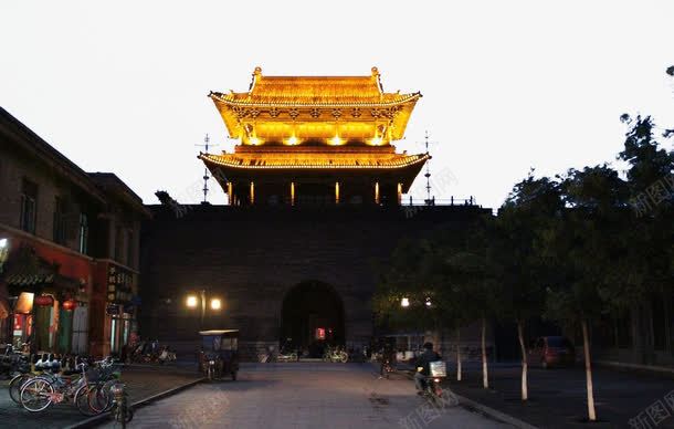 旅游png免抠素材_新图网 https://ixintu.com 夜景 山西 平遥古城