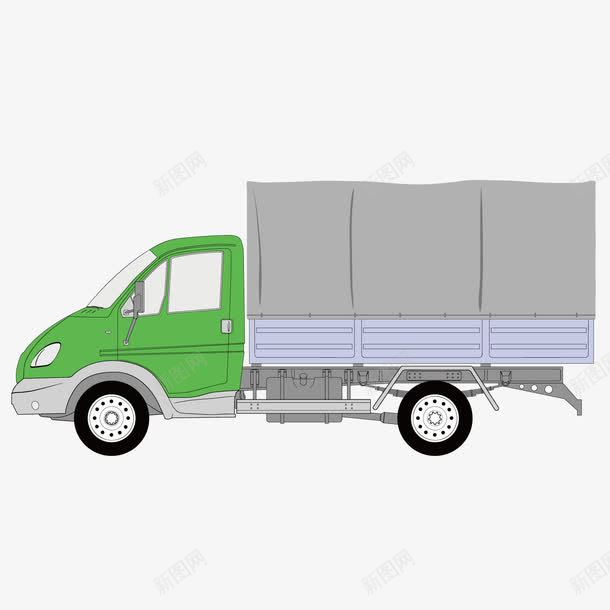 卡通绿色箱式货车矢量图ai免抠素材_新图网 https://ixintu.com 卡通 箱式 绿色 货车 矢量图